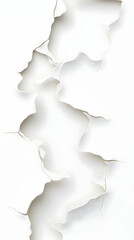 Fototapeta premium Abstract white cracked texture background for design.