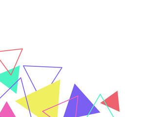 Geometric Triangle Abstract Frame Background