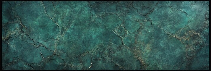 Teal marble texture with gold veins.
