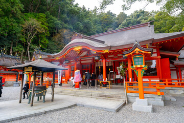 和歌山県　那智大社の風景(2024年12月)