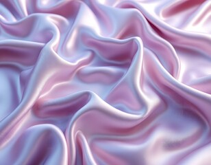 Obraz premium Elegant Draped Silk: A Soft, Lavender-hued Abstract