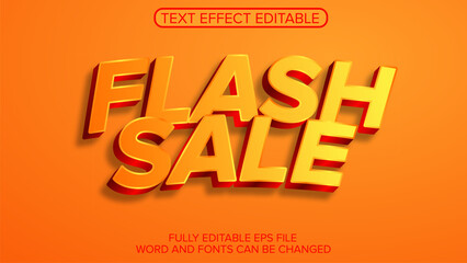3D TEXT EFFECT  SALE VECTOR EDITABLE