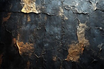 Obraz premium Cracked concrete wall with weathered and aged surface