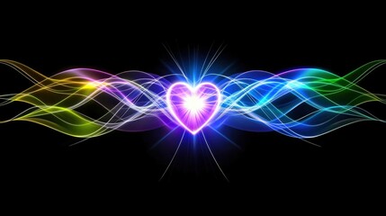 Obraz premium Achieving Your Goals Heart-Centered Improvement Strategies for Personal Development Visual Artistry Digital Design Vibrant Environment Inspirational Concept