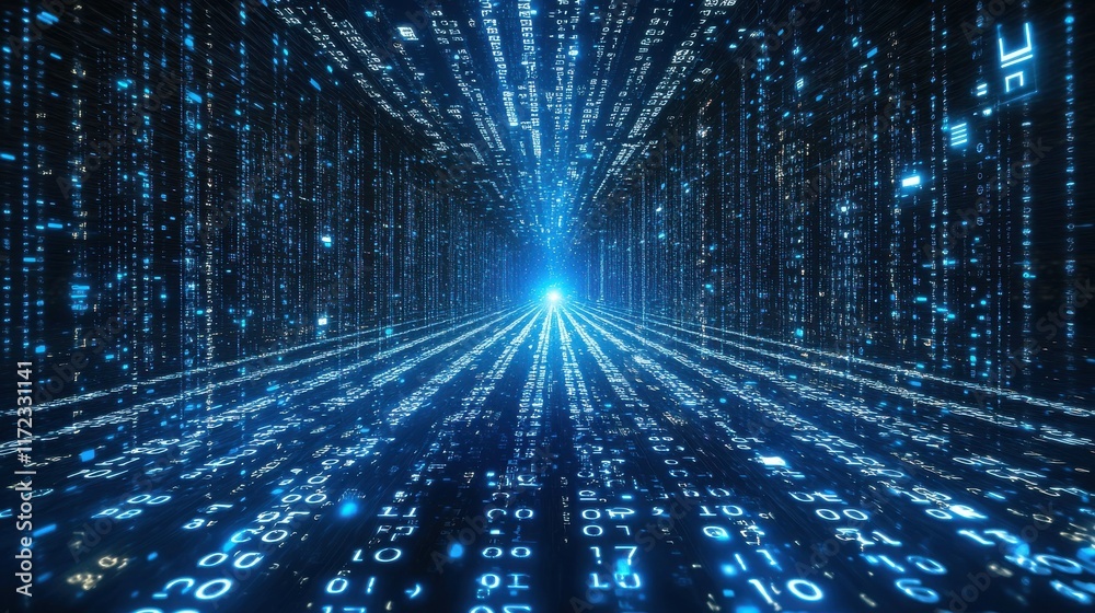 Poster Enhancing cybersecurity measures with glowing digital locks a comprehensive guide to standardization in a virtual environment
