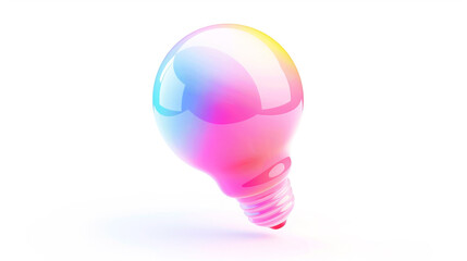 3d light blub icon 