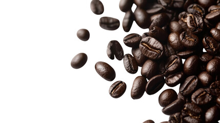 Obraz premium black coffee isolated on white transparent background