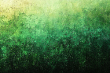 Fototapeta premium Green textured wall background with gradient light effect