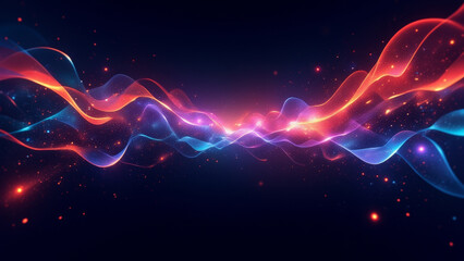 Obraz premium Digital abstract background resonate to futuristric era