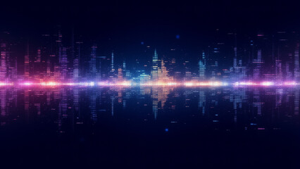 Digital abstract background resonate to futuristric era
