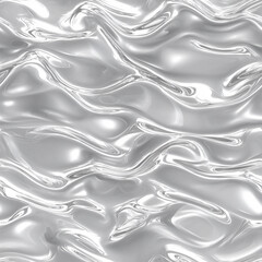 Silver Liquid Seamless Pattern