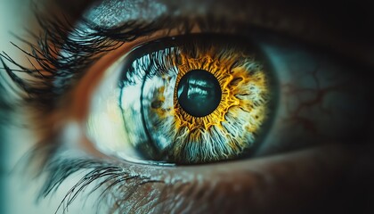 A striking concept image showing a persons eye with currency inside the iris, symbolizing the venal nature and the sellout attitude towards wealth