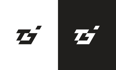 TJ logo, monogram unique logo, black and white logo, premium elegant logo, letter TJ Vector