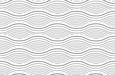 Seamless wave pattern. Water waves. Wavy lines