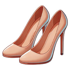 High Heels isolated on transparent background