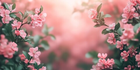 Close-up of blooming pink flowers with a blurred background
