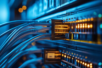 Naklejka premium Technology connection background