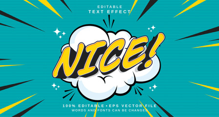 Editable text style effect - Nice text style theme.