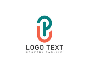 P letter Gradient beautiful logo template