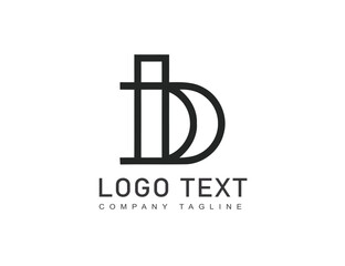 Simple Letter d logo design with unique concept premium vector