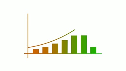 brown green gradient success business bar