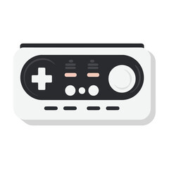 Fototapeta premium Game console icon symbol flat illustration