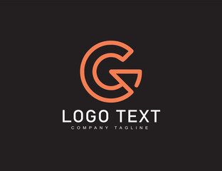 Abstract and minimal c icon logo