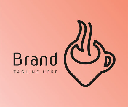 Coffee logo icon design template elements. 