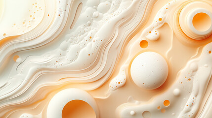 A blue and white background with marble, The design is made in shades of blue, white, gray, light green and marble paint, capturing the fluid nature and dynamic movement.