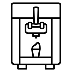 Obraz premium Ice Cream Maker Icon