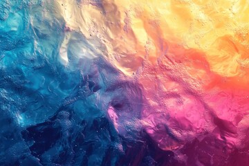 Dynamic colorful iridescent foil texture exploration abstract art visual design digital environment aesthetic concept