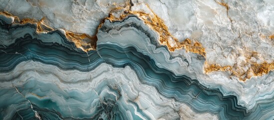 Fototapeta premium Elegant natural marble stone surface showcasing intricate veining patterns perfect for luxurious interior design and architectural projects