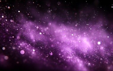 Obraz premium Abstract purple glowing particles background.