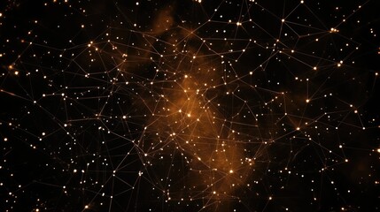 Multimedia Network Connections in Starry Night Sky Visualizing Space-Based Network Management Concepts