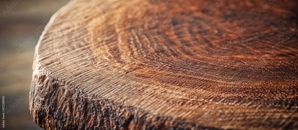 Poster rustic wooden table surface with detailed texture and soft blurred backdrop ideal for food photograp