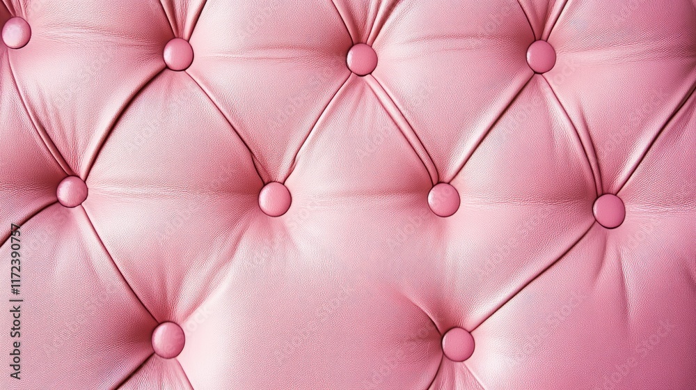 Poster elegant pink leather texture with tufted design for sophisticated background and interior design app