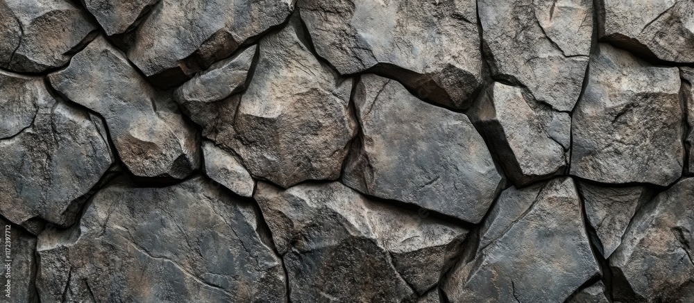 Poster rough stone texture of peeled concrete background suitable for interior and exterior design projects