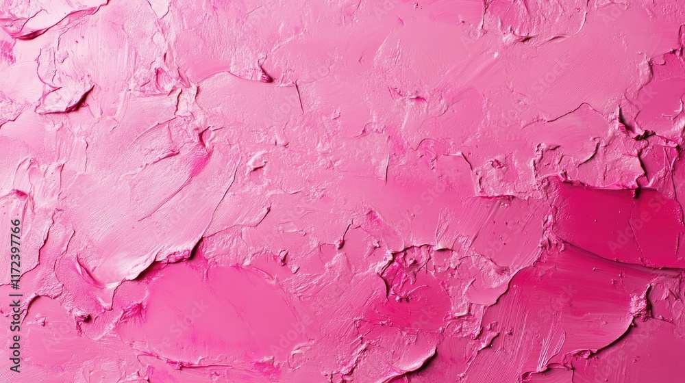 Poster Textured pink abstract background with layered paint showcasing a vibrant and artistic pattern ideal for design projects and creative applications
