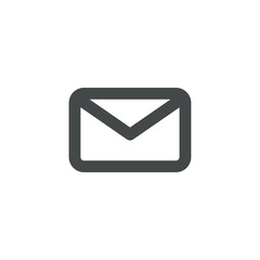 Mail icon isolated on white background