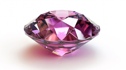 A single purple  spinel gemstone