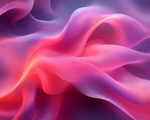 Obraz premium Abstract pink and purple flowing fabric.