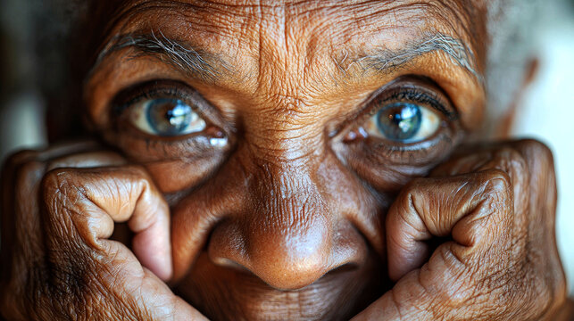 Close-up Portrait of an Elderly Woman