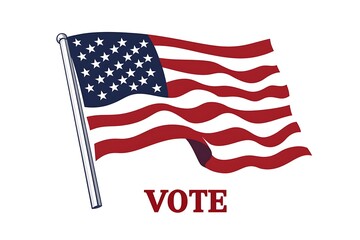 Obraz premium Usa debate of president voting. Election voting poster. Political election campaign.