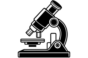 Microscope isolated on white background