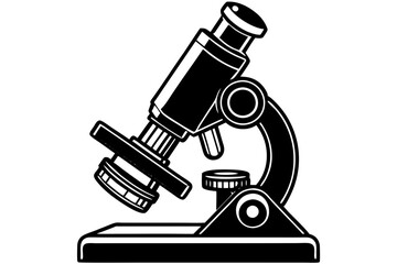 Microscope isolated on white background