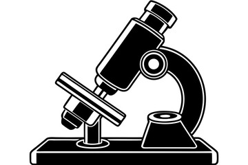 Microscope isolated on white background