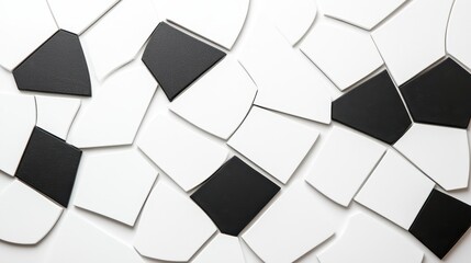 Abstract Black and White Geometric Shapes on a Modern Background for Design Projects