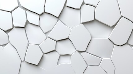 Naklejka premium Abstract White Background with Irregular Shaped Cracks and Patterns for Creative Designs