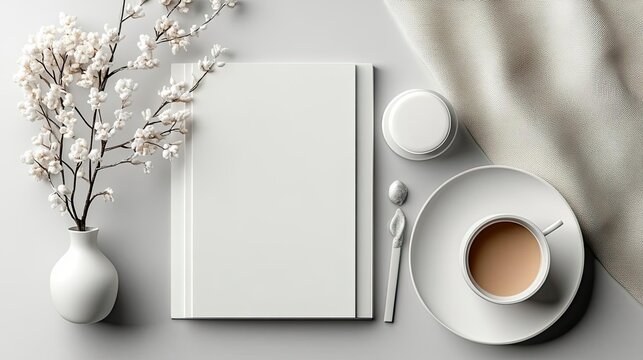 realistic professional template with muted tones and structured layout, ideal for corporate presentations or design projects