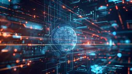 A concept image of artificial intelligence at the concept